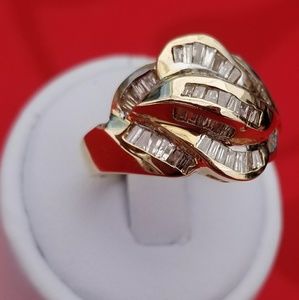14k si1 chanel set diamond ring